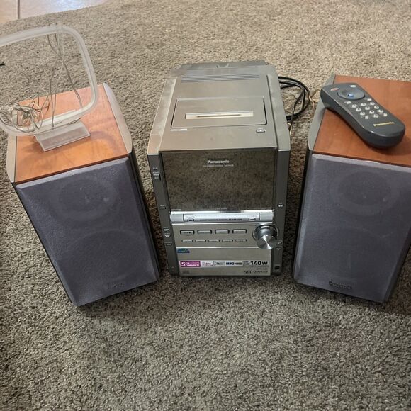 Panasonic | Other | Panasonic Sapm28 Stereo System Cassette 5 Cd ...